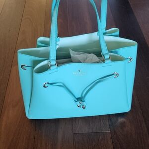 Kate Spade Blue Lynnie Cape Drive Tote Bag NWT